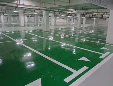 荆门荆门小区停车场标线